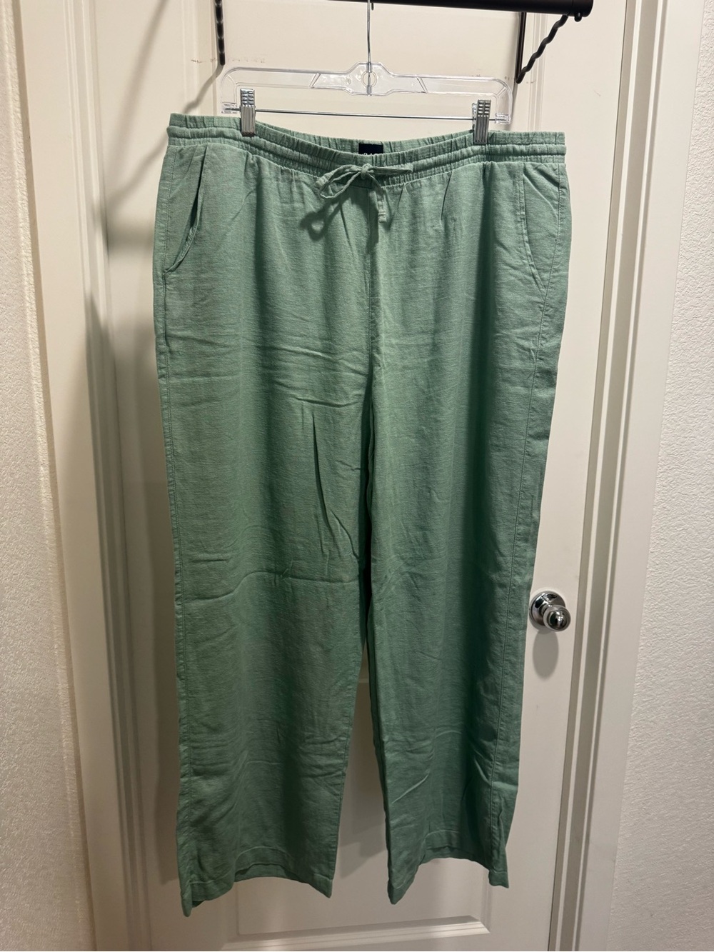 GAP Linen Pull On Pants - XL - Sage Green